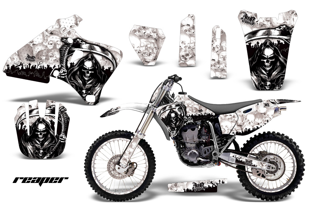 Yamaha YZ426F Graphics Kit Reaper White